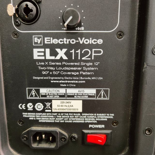 ELECTRO VOICE ELX112P PAREJA ALTAVOCES