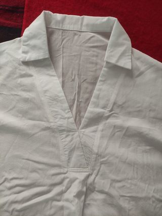blusa manga murciélago blanca