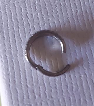 Piercing Aro Titanio G23 y circonitas cúbicas