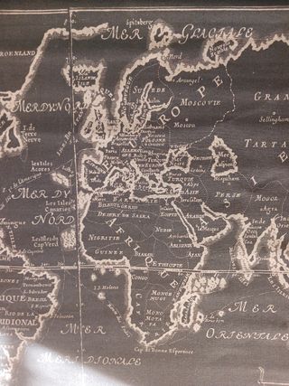 ANTIGUO MAPA MUNDI (1714) Nicolas de Fer