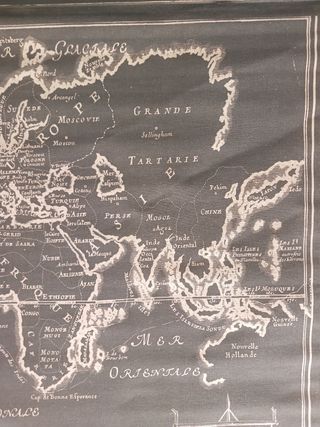 ANTIGUO MAPA MUNDI (1714) Nicolas de Fer