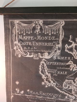 ANTIGUO MAPA MUNDI (1714) Nicolas de Fer