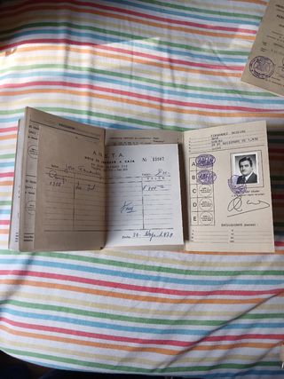 América PERMISOS DE CONDUCIR años '70