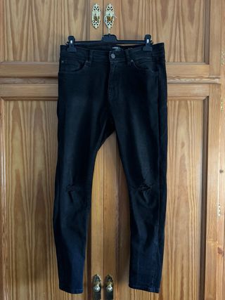 Pantalon vaquero skinny negro breshka