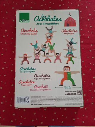 Juguete de madera equilibrio Acróbatas