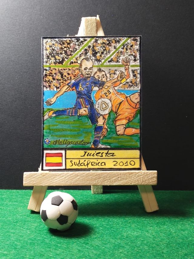 Cromo gol Iniesta España