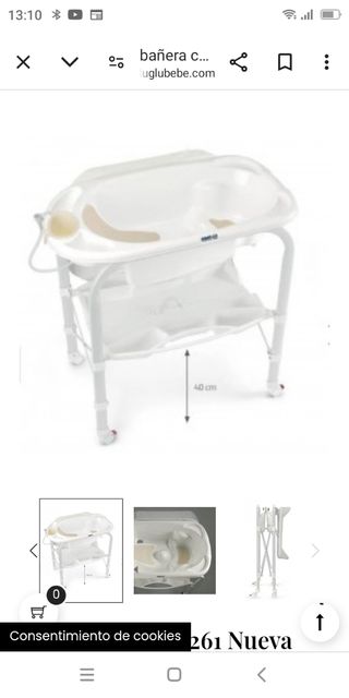 Bañera, cambiador cam