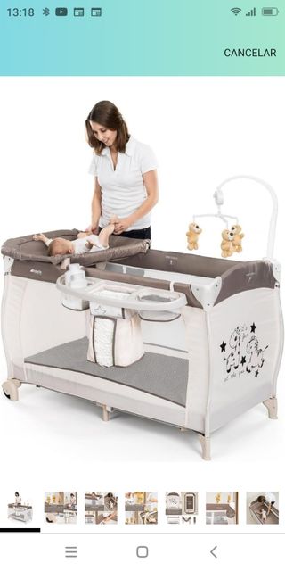 Parque cuna con cambiador