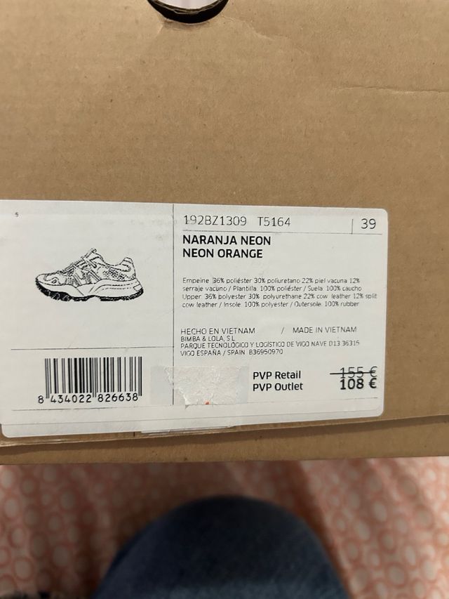 Zapatillas Bimba y Lola T39