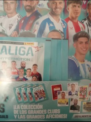 Album + 4 sobres liga hypermotion Panini