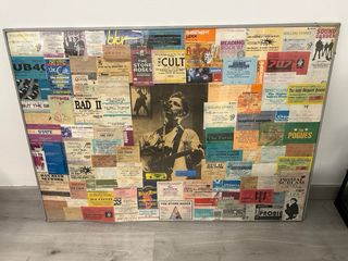 Cuadro entradas conciertos años 90