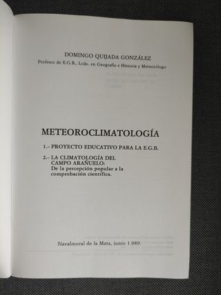 Libro Meteoroclimatología