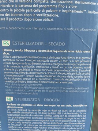 Esterilizador + secado