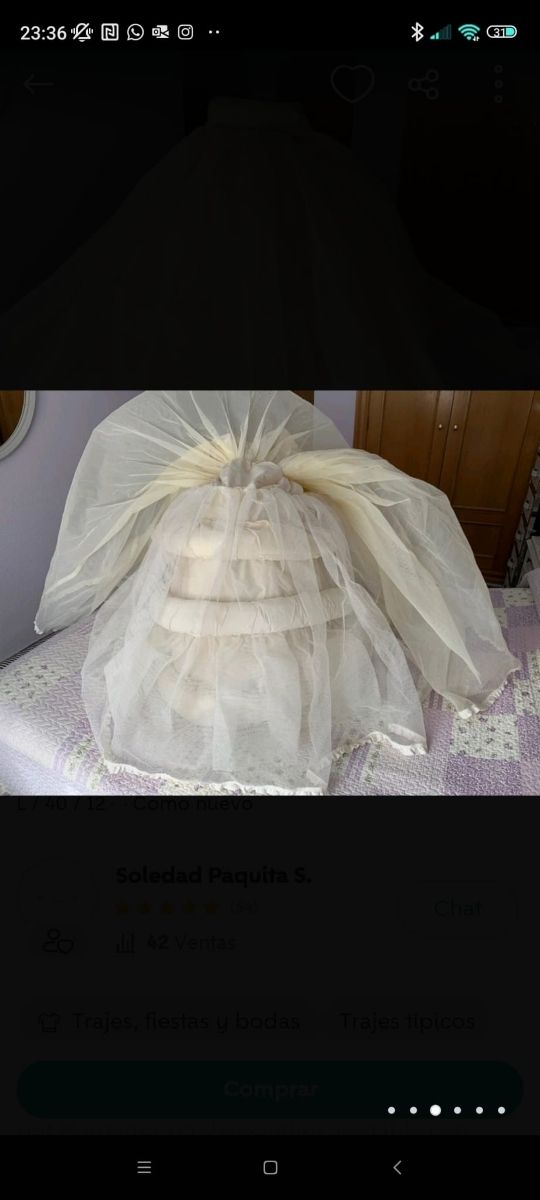 Can can Fallera 3 aros margarita vercher