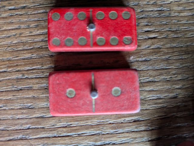 Juego de dominó vintage