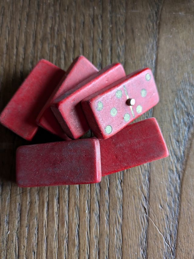 Juego de dominó vintage