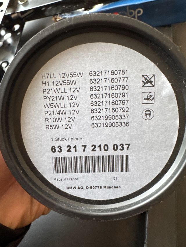 Estuche porta bombillas original bmw