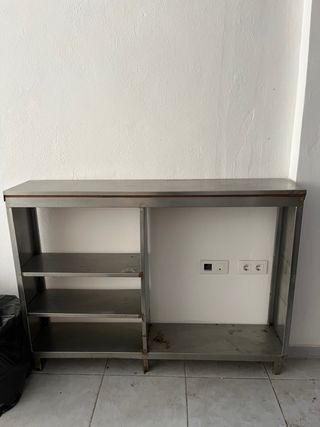 Mueble expositor de acero