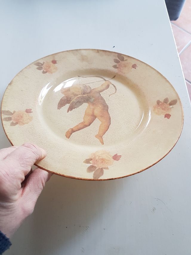 Piatto decopage