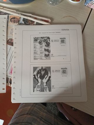 Edifil tarjeta postal 1982 a 1987