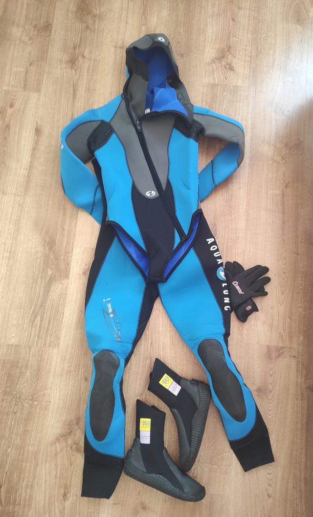 Traje de buceo con botella mujer T 42