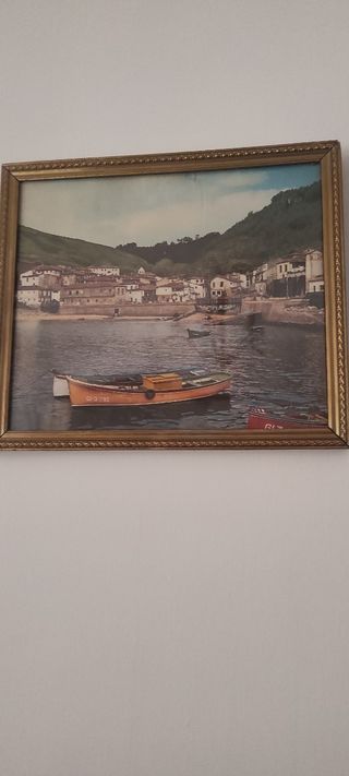 Cuadro imagen desde el mar embarcadero