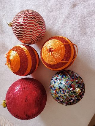5 bolas de navidad