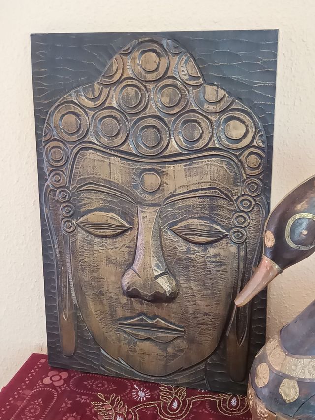 PRECIOSO CUADRO BUDA EN RELIEVE