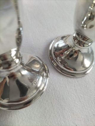 Candelabros plata de ley sellados