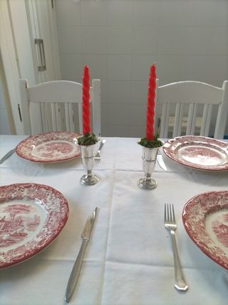 Candelabros plata de ley sellados