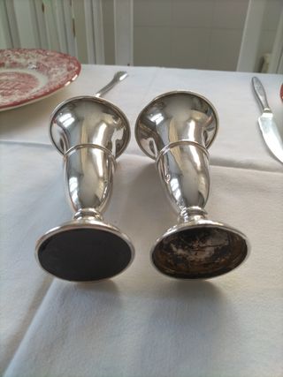 Candelabros plata de ley sellados