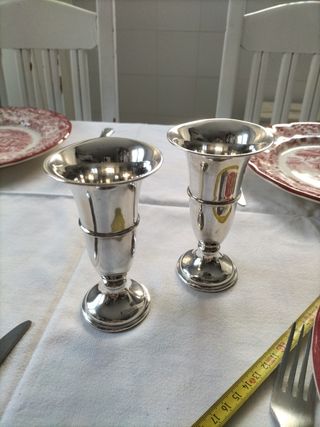 Candelabros plata de ley sellados