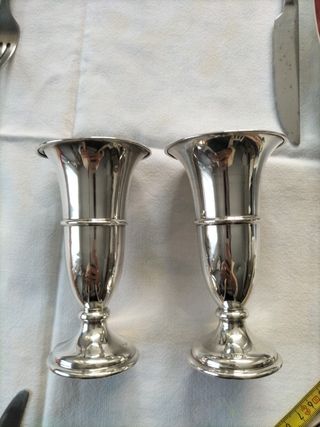 Candelabros plata de ley sellados