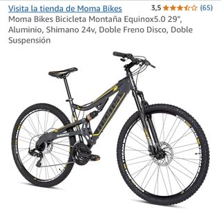 Bicicleta Moma doble suspensión
