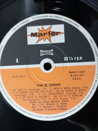 Canciones en la voz de Flor de Córdoba
