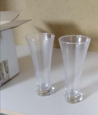 Juego de vasos de cerveza altos (x4) (0,7€ ud)