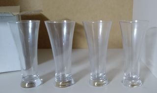 Juego de vasos de cerveza altos (x4) (0,7€ ud)