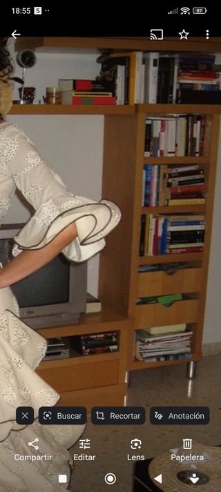 Estantería de pino natural