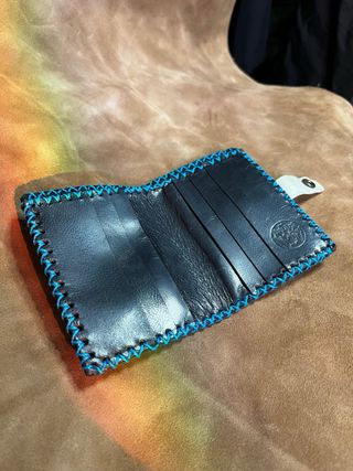 Cartera artesana cuero