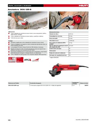 Rozadora HILTI DCG 125-S