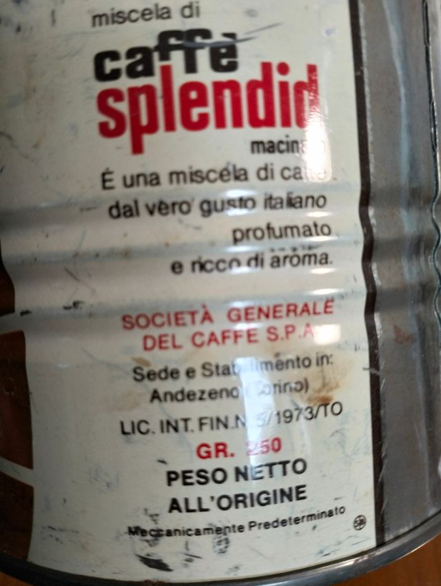 Scatola del caffè vintage