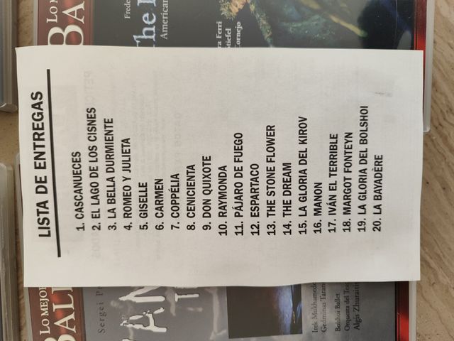 Colección de 20 +1 DVD de ballet 