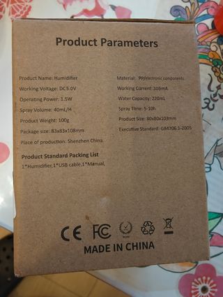 Humidificador difusor aromas