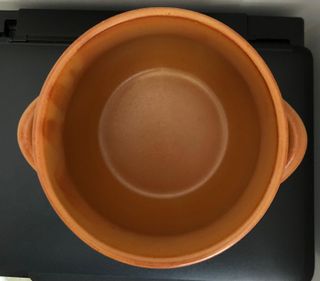 Pentola Bombata in Terracotta con Coperchio