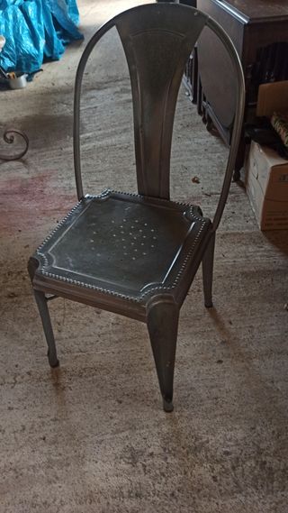 Sillas metal pesadas rústicas vintage