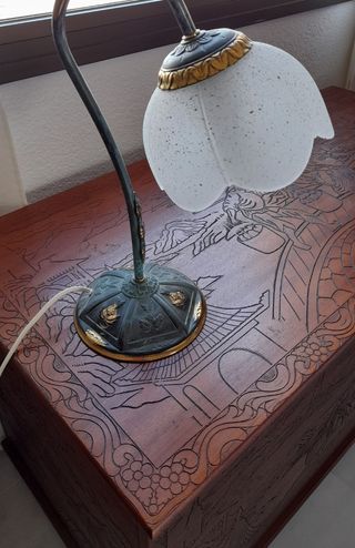 Lámparas de bronce.