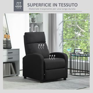 Poltrona Relax Imbottita con Schienale Reclinabile