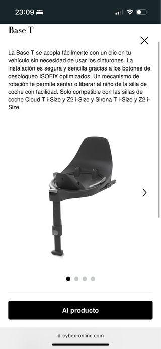 Cloud Z i-Size CYBEX Silla bebe grupo 0 y BASE
