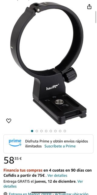 Collar de Lente LMR-TL540 para TAMRON 50-400mm