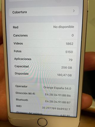 iPhone 8 Plus 256 GB Regalo 6 fundas
